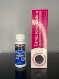 Kirkland Minoxidil & Derma Roller Combo | One Month Treatment (1 bottle/Derma Roller) | Free Shipping