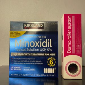 gzventures minoxidil full pack and dermaroller